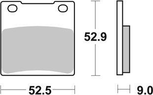 Тормозные колодки SBS Performance Rear Brake Pads, Sinter 556LS фото
