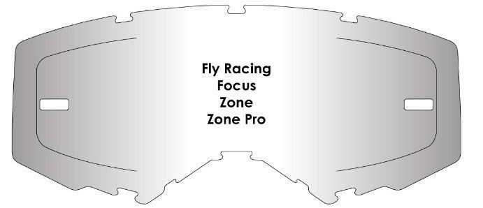 Линза AirScreen Fly Racing: Focus/Zone/Zone Pro без застежек, Затемненный (Light smoke) 004-001-16 фото