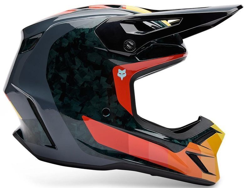 Шолом FOX V3 RS Helmet - GRID [Orange], XXL 33528-016-2X фото