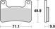 Тормозные колодки SBS Track Days Front Brake Pads, Sinter 806RST фото 1