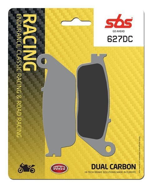 Гальмівні колодки SBS Road Racing Front Brake Pads, Dual Carbon 627DC фото