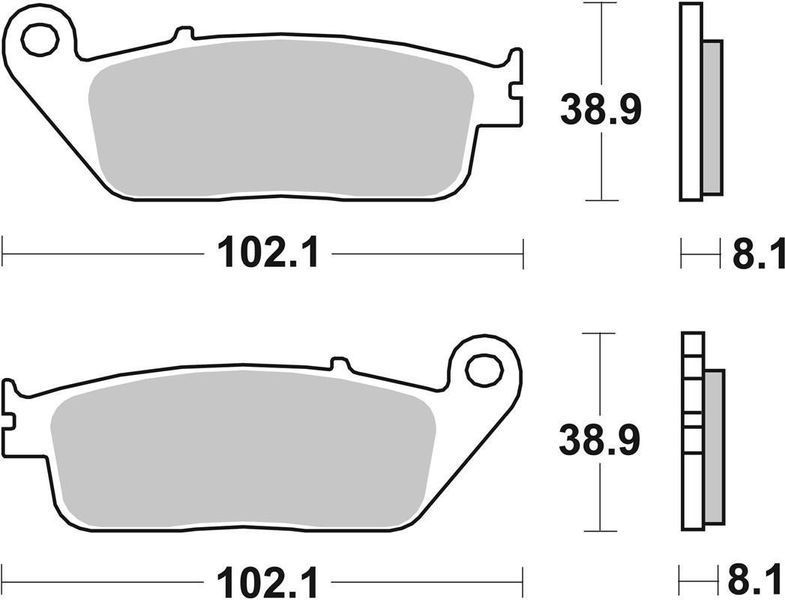 Гальмівні колодки SBS Road Racing Front Brake Pads, Dual Carbon 627DC фото