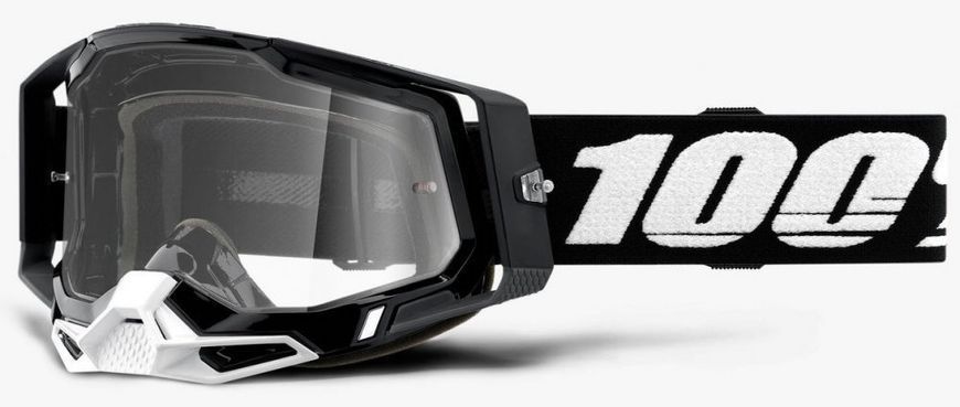 Очки 100% RACECRAFT 2 Goggle Black - Clear Lens, Clear Lens 50121-101-01 фото