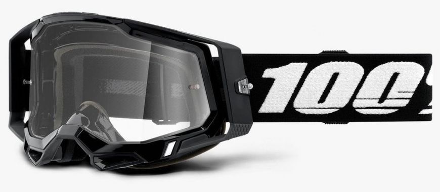 Очки 100% RACECRAFT 2 Goggle Black - Clear Lens, Clear Lens 50121-101-01 фото