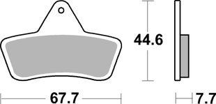 Тормозные колодки SBS Standard Brake Pads, Sinter/Carbon 758ATS фото