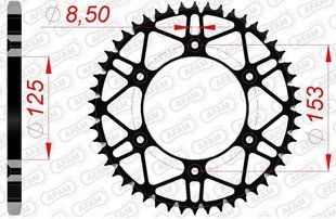 Зірка AFAM 520 SLK-Steel Chainwheel - Honda [Black], 47z 10212SLK+47 фото