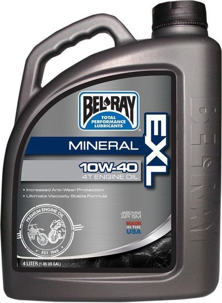 Масло моторне Bel-Ray EXL Mineral 4T Engine Oil [4л], 10w-40 99090-B4LW фото