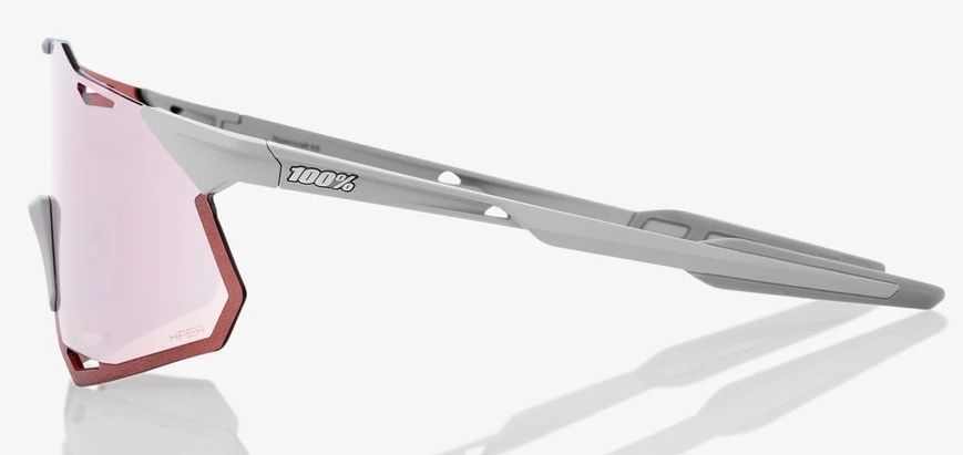 Очки Ride 100% HYPERCRAFT XS - Matte Stone Grey - HiPER Crimson Silver Mirror Lens, Mirror Lens 60002-00001 фото