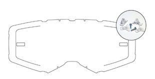 Лінза AirScreen для окулярів Progrip 3200 / 3201 / 3204 / 3301 / 3400 / 3404 / 3450 із застібками, Прозорий ( Clear ) 011-001-01 фото