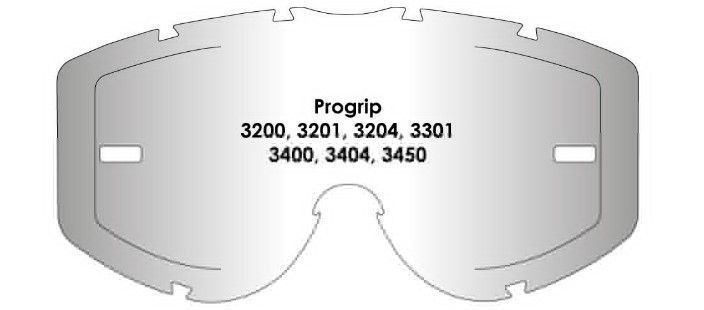 Линза AirScreen для очков Progrip 3200 / 3201 / 3204 / 3301 / 3400 / 3404 / 3450 с застежками, Прозрачный ( Clear ) 011-001-01 фото