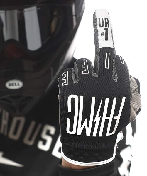 Перчатки Fasthouse Speed ​​Style The Bird Glove, Black/White - SM 405001-01-08 фото
