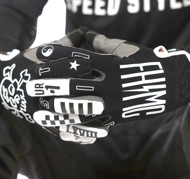 Перчатки Fasthouse Speed ​​Style The Bird Glove, Black/White - SM 405001-01-08 фото