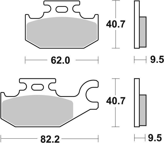 Гальмівні колодки SBS Sport Brake Pads, Sinter/Carbon 754SI фото