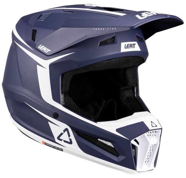 Шолом LEATT Moto 3.5 JR Helmet + Goggle [Blue], YL 1026001051 фото