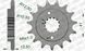 Звезда AFAM Shaft Sprocket 525, 15z 20507-15 фото 3