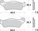 Гальмівні колодки SBS Performance Rear Brake Pads, Sinter 1003LS фото 1