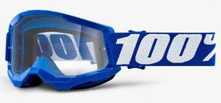 Детские очки 100% STRATA 2 Youth Goggle Blue - Clear Lens, Clear Lens 50521-101-02 фото