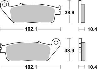 Тормозные колодки SBS Performance Rear Brake Pads, Sinter 654LS фото