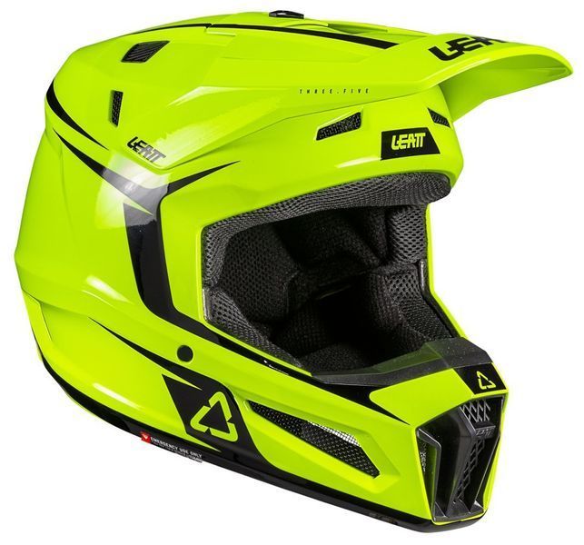 Шлем LEATT Moto 3.5 JR Helmet + Goggle [Neon Yellow], YM 1026001052 фото