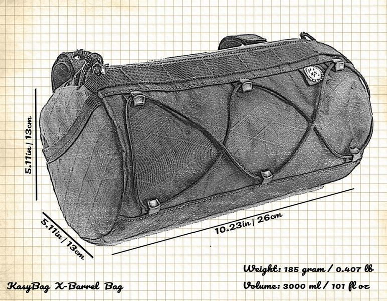 Сумка на руль KasyBag X-Barrel Bag green/green KB-XBB-grn-grn фото