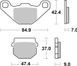 Гальмівні колодки SBS Sport Brake Pads, Sinter/Carbon 544SI фото 1