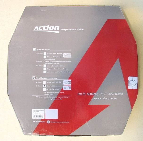Оплетка переключения скоростей Ashima Action 50м [Red], Gear &Oslash;4.2 mm AM-RD-OC4-WS-RD фото