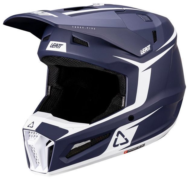 Шолом LEATT Moto 3.5 Helmet + Goggle [Blue], XXL 1026000555 фото