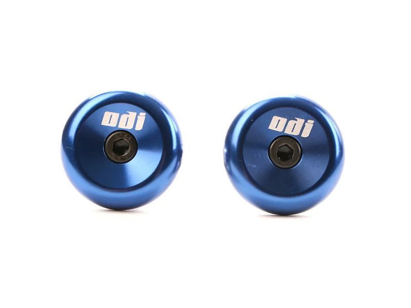 Баренди ODI Aluminum End Plugs w/Lasered Logo BLUE F71APU фото