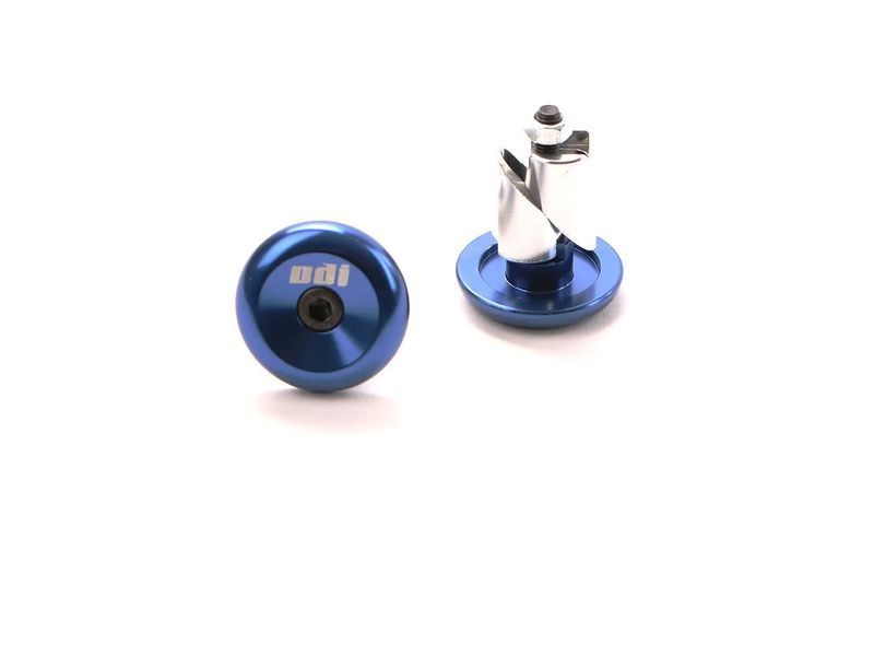 Баренди ODI Aluminum End Plugs w/Lasered Logo BLUE F71APU фото