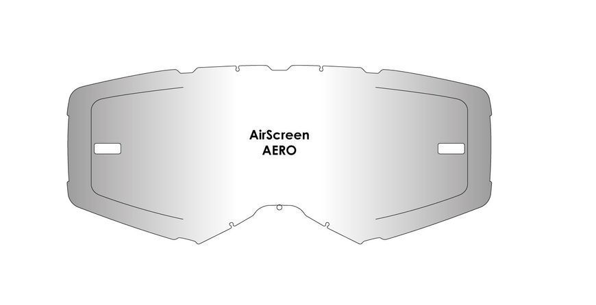 Линза AirScreen для очков AirScreen AERO EX Kit с застежками, Водоотталкивающий зеркальный хром ( Hydrophobic Iridium mirror ) 001-019-03 фото