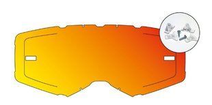 Линза AirScreen для очков AirScreen AERO EX Kit с застежками, Водоотталкивающий зеркальный красный ( Hydrophobic Iridium red ) 001-019-04 фото