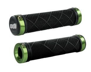 Гріпси ODI SDG MTB Lock-On Bonus Pack Black w/Green Clamps, чорні з зеленими замками 2000990126832 фото