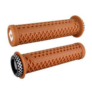 Грипси ODI Vans v2.1 Lock-On MTB Closed End 135mm Gum/White Cheker D33VNGR-BC фото