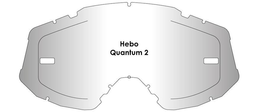 Лінза AirScreen для окулярів Hebo Quantum (Clear) Kit із застібками, Прозорий ( Clear ) 021-001-01 фото