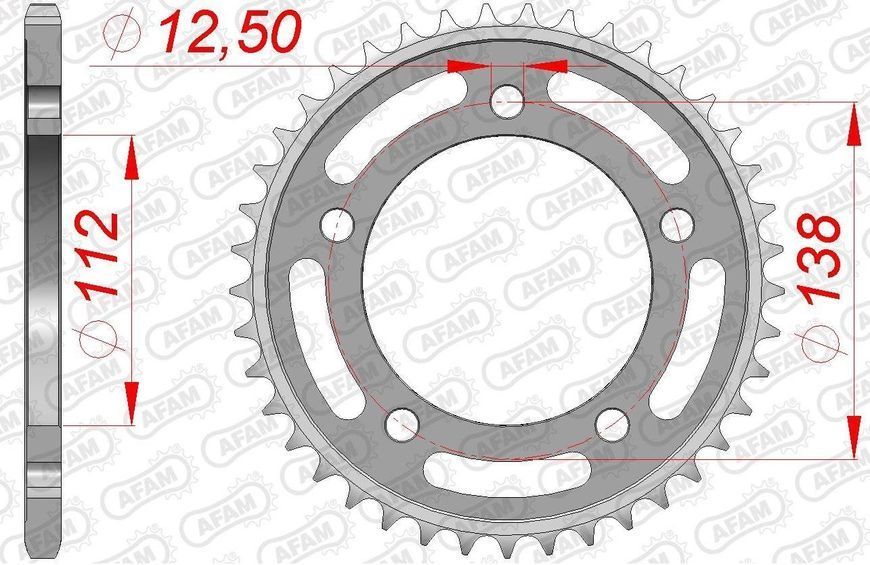 Зірка AFAM Steel Sprocket 520 [Silver], 39z 10627-39 фото