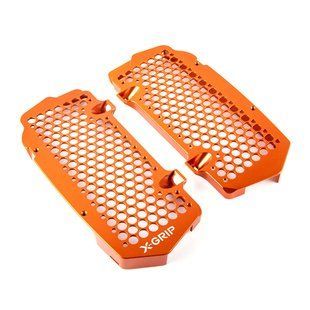 Защита радиаторов 2024 (оранжевый) X-GRIP Radiator guard set, oranžov&aacute; KTM SX(F),XCF,XC,2023->EXC(F),XC-W,XCF-W,2024->HQV TC,FC,FX,TX,2023->2 EC(F),MC(F),EX(F),2024-> XG-2669-008 фото