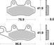 Тормозные колодки SBS Racing Brake Pads, EVO Sinter/Sinter