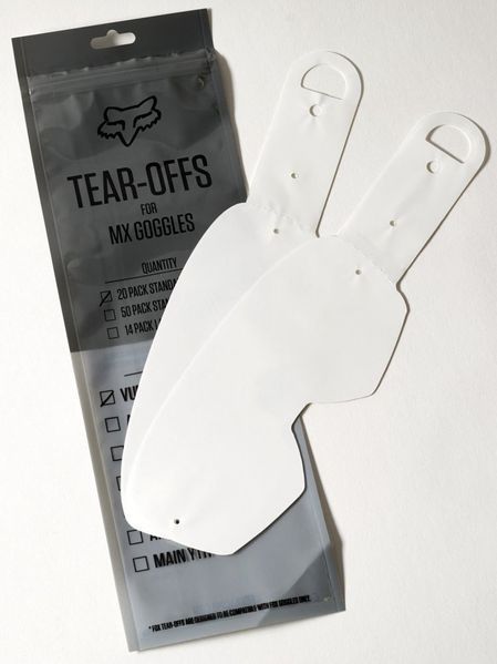 Дитячi зривки FOX Y-AIRSPACE (Gen.2) Youth Tear-Offs - 20 pack, No Size 25378-012-OS фото