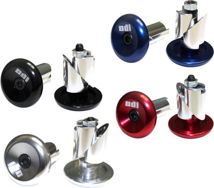 Баренды ODI Aluminum End Plugs w/Lasered Logo SILVER F71APS фото