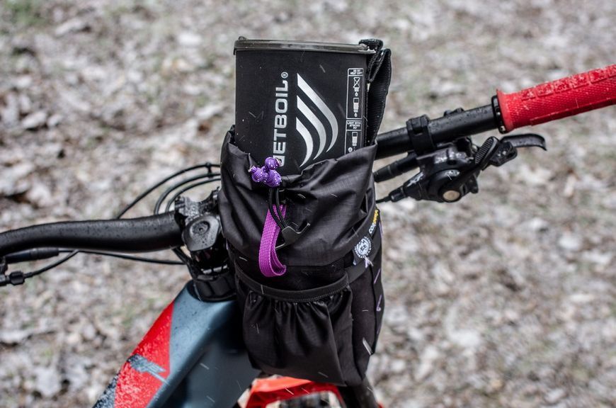 Сумка на руль KasyBag Pocket Pack One hand (кормушка) Black-Purple KB-PP-OH-b-p фото