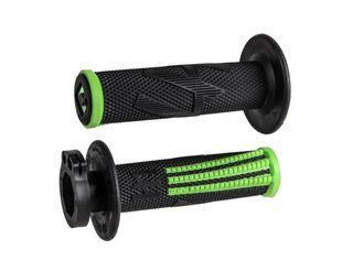 Мото грипсы ODI EMIG PRO MX V2 Lock-On Grip BLACK/Green H36EPBN фото