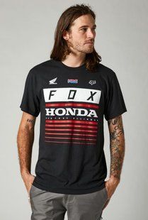 Футболка FOX HONDA HRC TEE [Black], L 28321-001-L фото