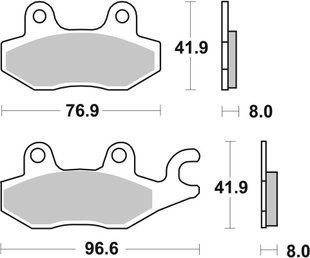 Тормозные колодки SBS Sport Brake Pads, Sinter/Carbon 638SI фото