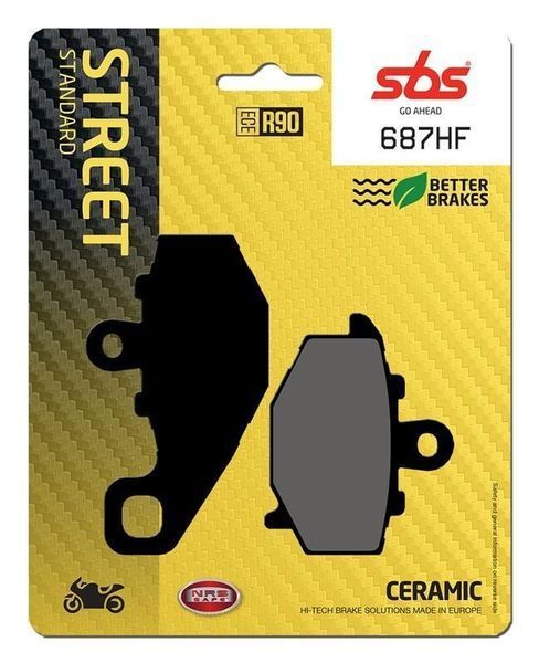 Гальмівні колодки SBS Standard Brake Pads, Ceramic 687HF фото