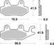 Тормозные колодки SBS Sport Brake Pads, Sinter/Carbon