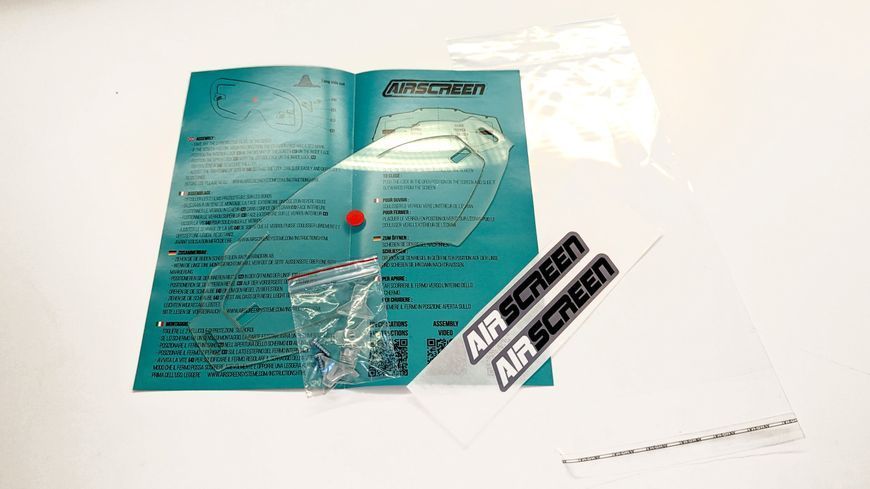 Лінза AirScreen для окулярів 100% Strata V2 / Accuri V2 / Racecraft V2 ( Light Gray ) Kit із застібками, Світло сірий ( Light gray ) 002-002-06 фото