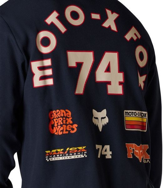 Футболка FOX THERMAL Long Sleeve Tee - CIRCA 74 [Midnight], L 40278-329-L фото