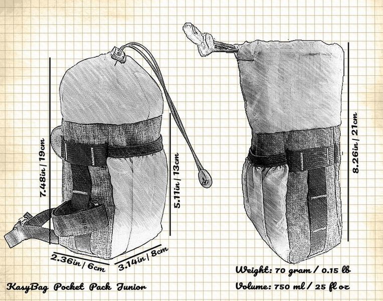 Сумка на кермо KasyBag Pocket Pack Junior (кормушка) X-pac KB-PP-JR-xp фото