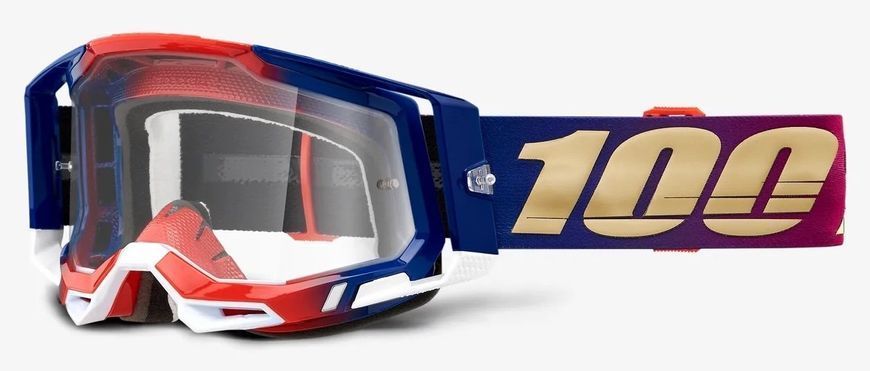 Окуляри 100% RACECRAFT 2 Goggle United - Clear Lens, Clear Lens 50121-101-19 фото
