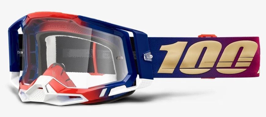 Окуляри 100% RACECRAFT 2 Goggle United - Clear Lens, Clear Lens 50121-101-19 фото